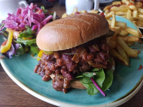 Chilli cheese burger (vg) at Scott and Wilson in North Shields