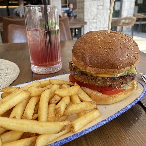 Vegan burger   at Salt & Pepper in Medulin