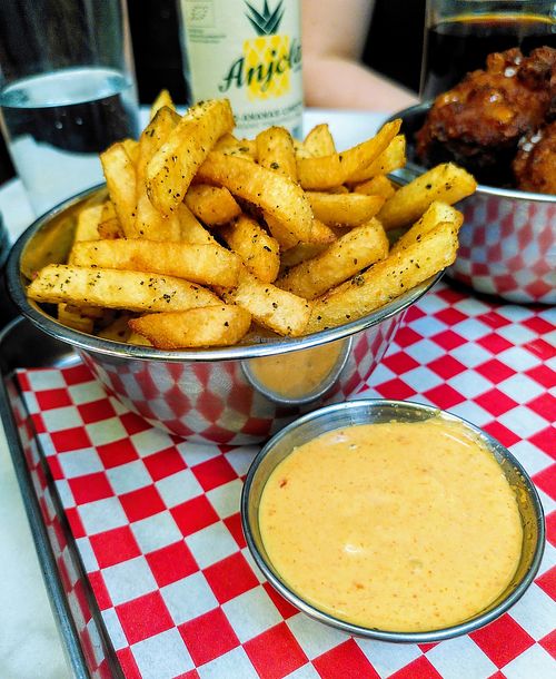 Furikake fries at Kitsune Burgers in Brussels