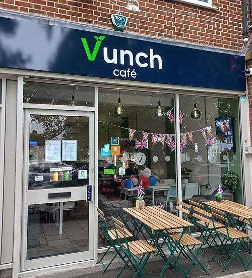 Outside at Vunch in Bromley