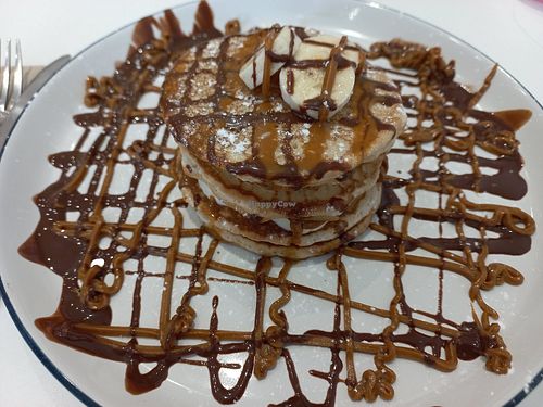 Pancakes with Lotus Biscoff Spread at Vunch in Bromley