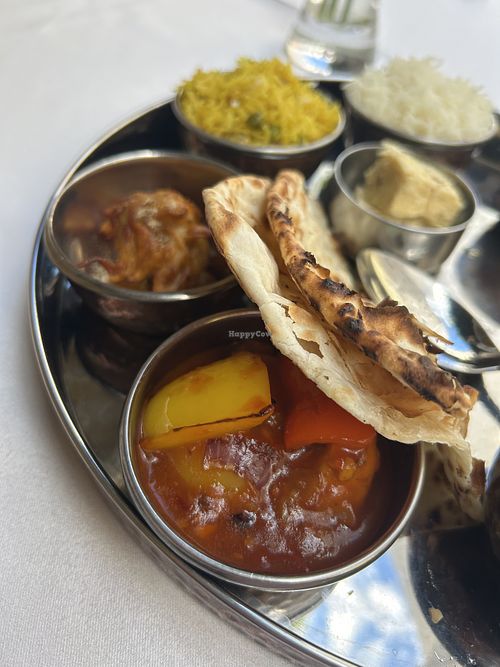 Vegan Thali 13,90€  at Royal Bombay Palace in Linz