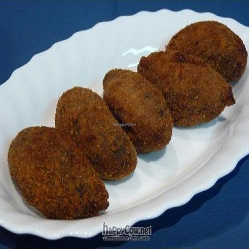 Mushroom croquettes. at A Flama in Zaragoza