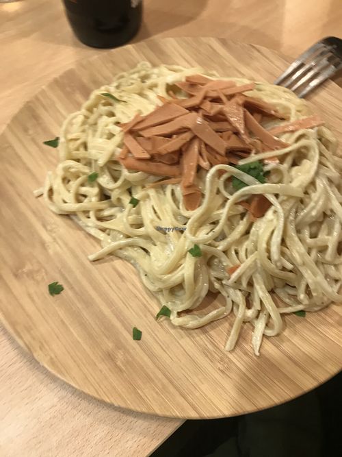 Carbonara at A Flama in Zaragoza