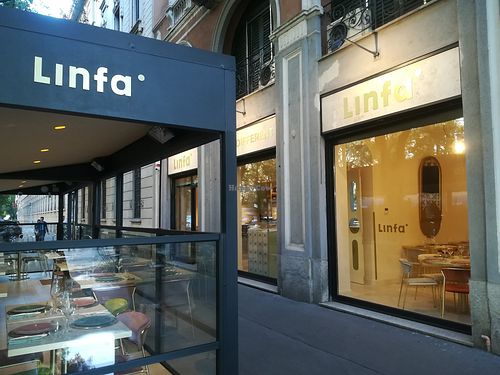 Entrance at Linfa in Milan
