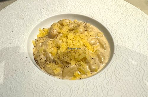 Cashew and pepper gnocchi at Linfa in Milan