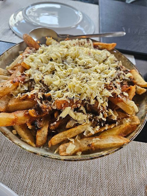 Vegan fries at The Mafia in Sparta