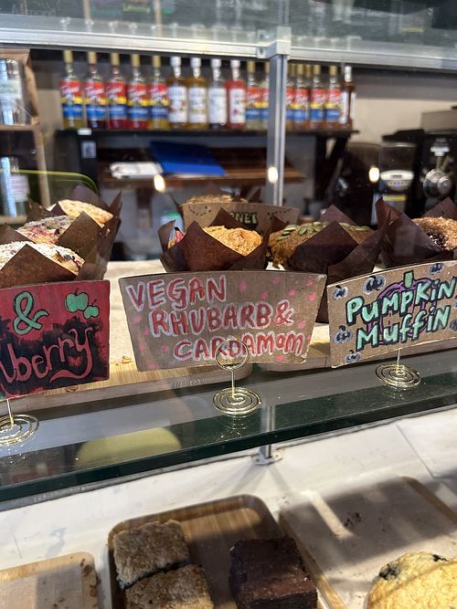 Vegan Rhubarb   at Arbutus Coffee in Vancouver