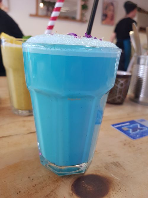 Blueberry shake at The Chakra Lounge in Sheffield