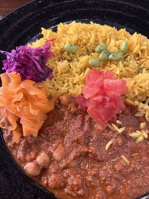 Spicy vegan curry #Veganuary at Torikai Cafe in Fukuoka