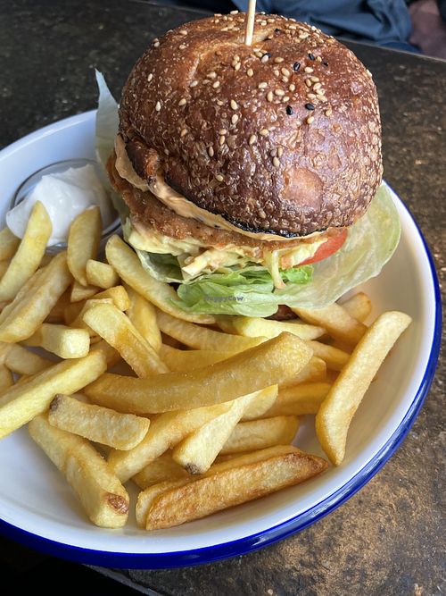 No-Chicken Burger  at Deli in Leipzig