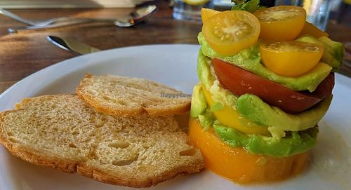 Tomato & avocado tian at The Forest Kitchen & Bar  in Kielder