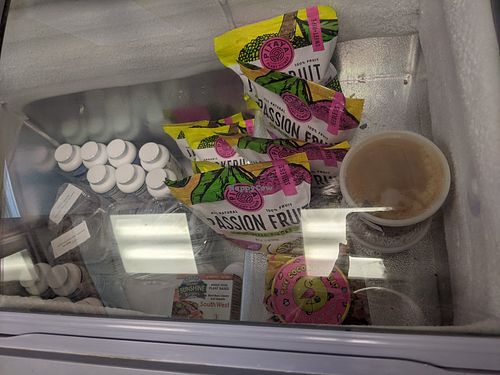 Freezer case at The Garden Kitchen in Houston