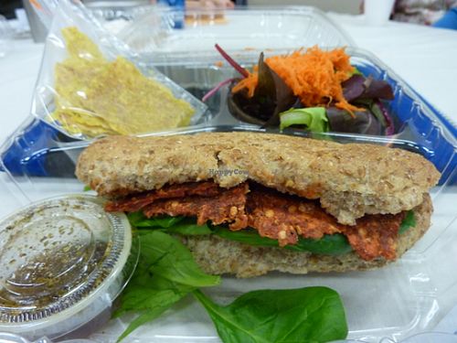 Box lunch sandwich at The Garden Kitchen in Houston