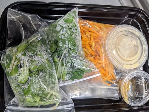 Nori rolls deconstructed at The Garden Kitchen in Houston