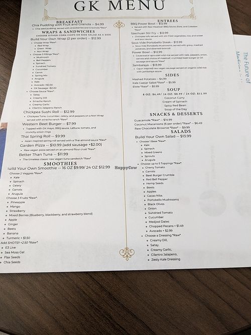 New expanded menu at The Garden Kitchen in Houston