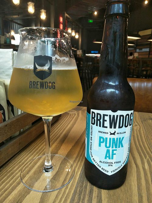 Most beers are vegan too. at BrewDog in Shanghai