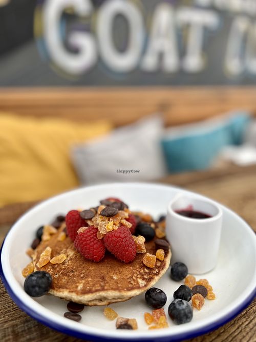 Vegan pancakes  #Veganuary at Dreamy Goat Coffee Co. in Inverurie