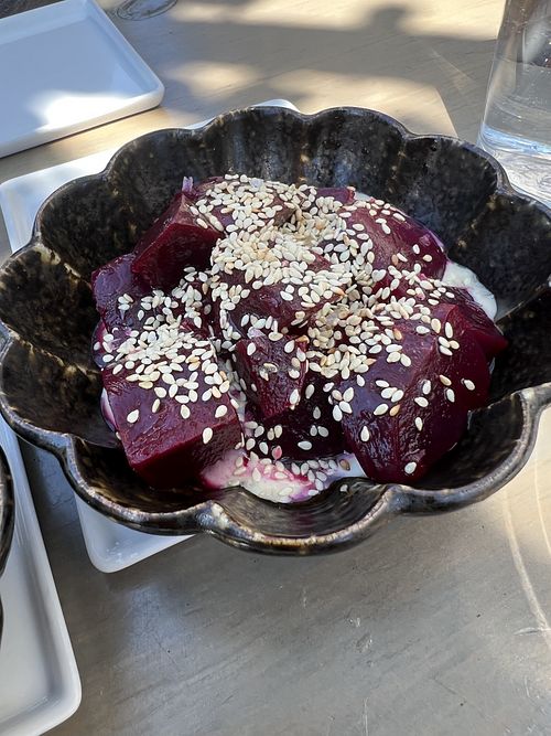 Marinated beets  at The Beet in Nantucket