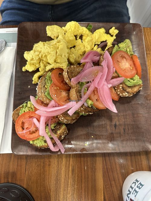 Avocado toast with just egg   at Turning Point in Manalapan