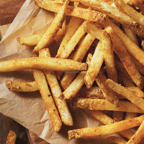 Our delicious homemade french fries, sliced and cutted by hand. at Francesinha em Casa in Portimao