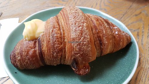 Sweet vegan custard croissant at Mr Fox Espresso Bar in Adelaide