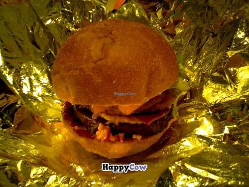 Skyscraper burger at Blossom Du Jour - Chelsea in New York City