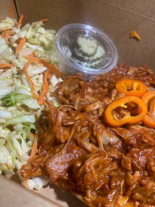 BBQ Jackfruit with Slaw at Nourishing Empowerment in Cypress