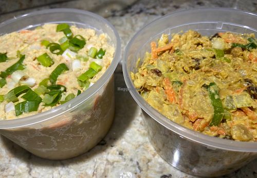 Left: Chick’n Salad
Right: Curried Chick’n Salad at Nourishing Empowerment in Cypress