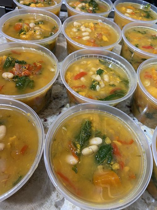 Sweet potato, Kale, and Canellini Soup at Nourishing Empowerment in Cypress