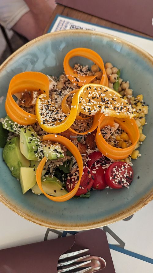 Buddha bowl at Resto Bar Taraca in Kotor