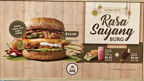 Rasa Sayang Burger at VEGANBURG - Eunos Flagship Outlet in East Singapore