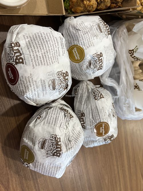 Another 4 flavour a of the 8 options  at VEGANBURG - Eunos Flagship Outlet in East Singapore