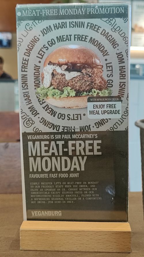 Enjoy Free Meal upgrade on Meat-Free Monday at VEGANBURG - Eunos Flagship Outlet in East Singapore