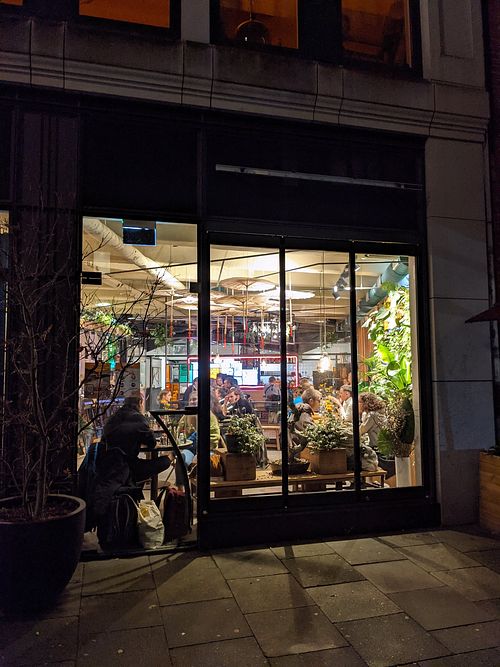 Outside at Chay Vegan Asian Kitchen in Hamburg