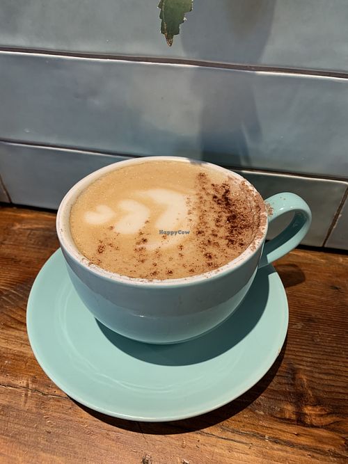Cappuccino - almond, coconut or oat milk available  at Monty's Cafe in Cork