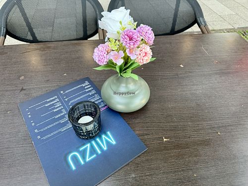 outside table  at Mizu Restaurant in Mannheim