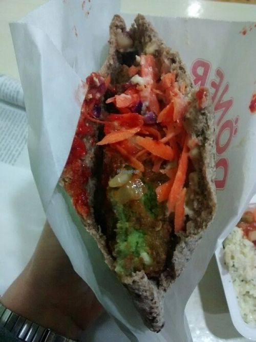 falafel sandwich at Mr Falafel - Lemonnier in Brussels