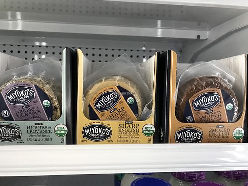 vegan cheeses galore  at Sue's Super Nutrition in Harrisonburg