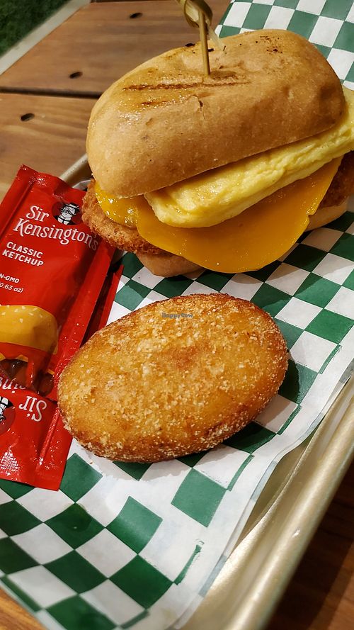 Breakfast sandwich (for dinner 😅) at Plantology - Cloud Kitchen - Maybe closed in San Antonio