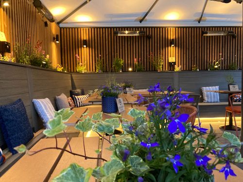 Brit Deck.  at The Britannia Inn and Waves Restaurant in Par