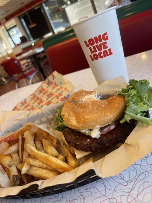   at Burgerville in The Dalles