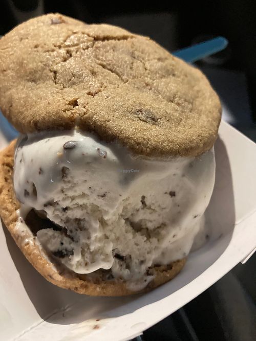Vegan ice cream sandwich at The Baked Bear in North Bethesda