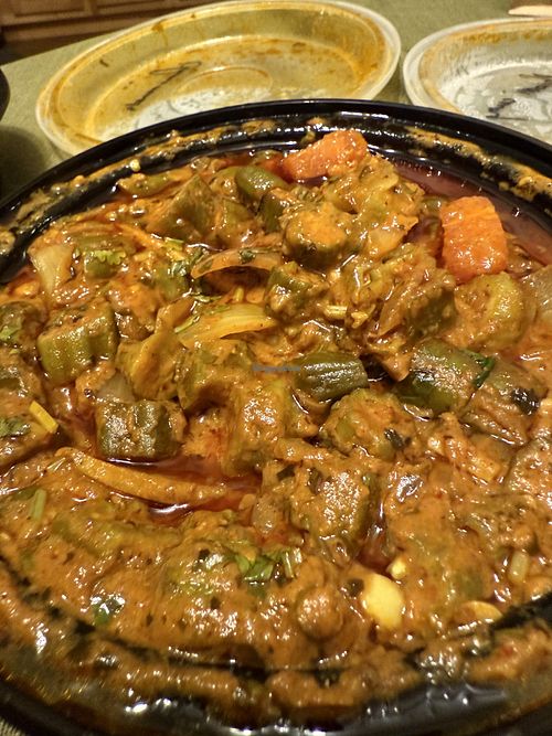 Okra closeup   at Great Indian Kitchen in Albany