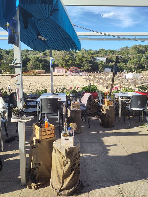 Outdoor seating at Organic in Mallorca
