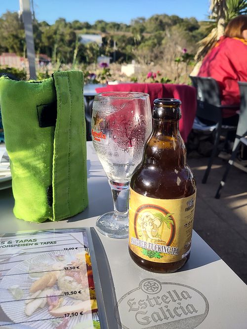 Tasty beer at Organic in Mallorca