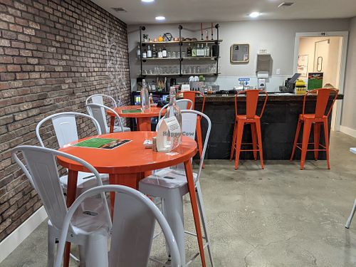 View to bar at Wicked BOLD Vegan Kitchen in Flower Mound