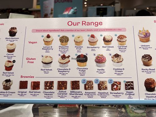 Vegan options 2022  at Lola's Cupcakes - Selfridges in London