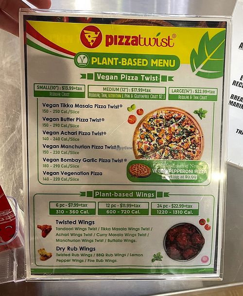 Pizza Twist Edison New Jersey Restaurant HappyCow