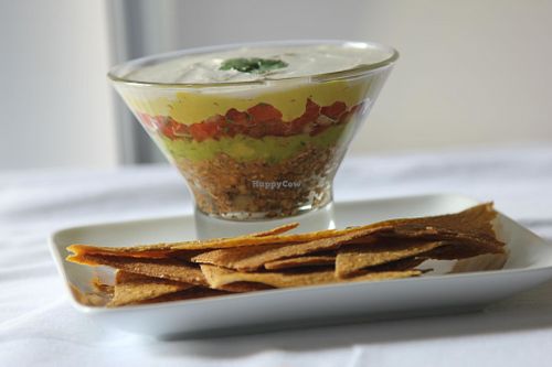 Raw Taco Salad with Raw Chips at Grassroot Pop-up in Tampa